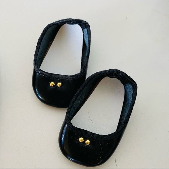 AMERICAN GIRL DOLL Snowflake Jumper Outfit Black Velvet Dress Star Blouse Tights - Picture 5 of 10